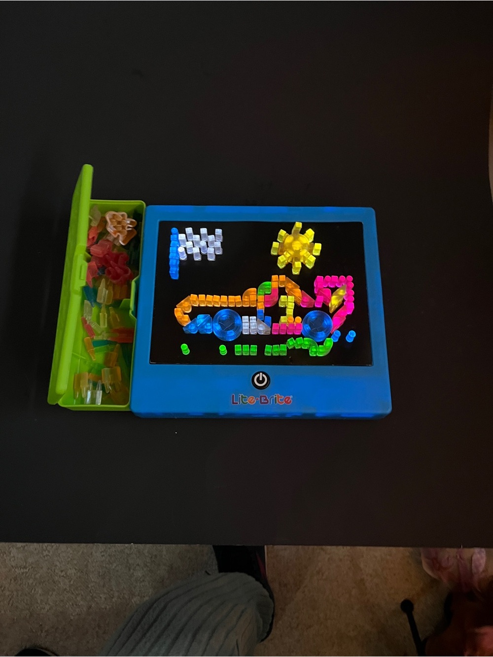 Kids Light Peg Art Set - Blue